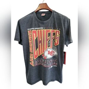 Gray Kansas City Chiefs Graphic T-Shirt - Size M